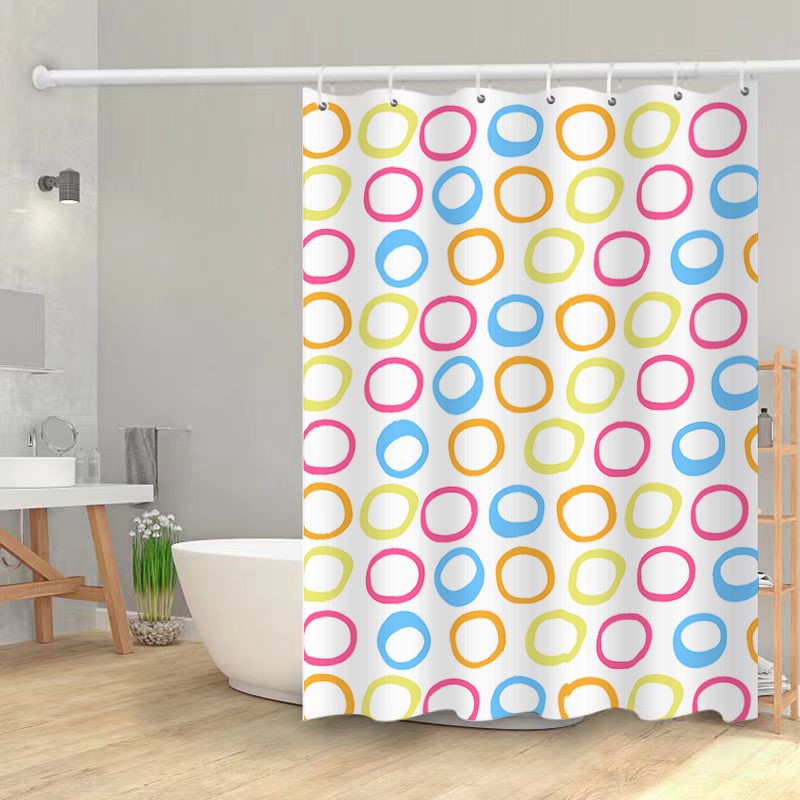 Polyester shower curtain pattern Polyester shower curtain pattern